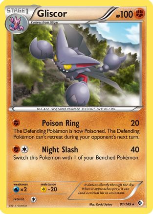Gliscor 81/149 - Boundaries Crossed Holofoil