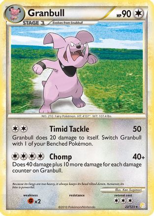 Granbull 22/123 - HeartGold SoulSilver Reverse Holofoil