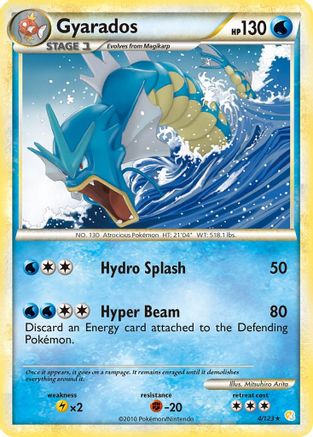 Gyarados 4/123 - HeartGold SoulSilver Holofoil