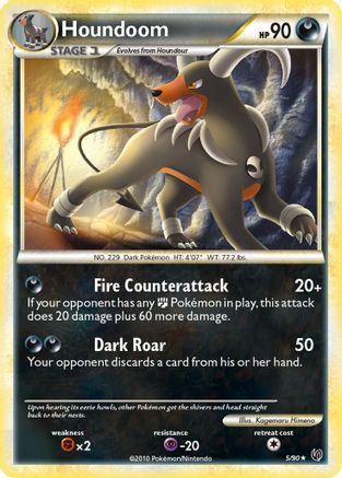 Houndoom 5/90 - Undaunted Holofoil