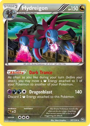 Hydreigon (97) 97/124 - Dragons Exalted Reverse Holofoil