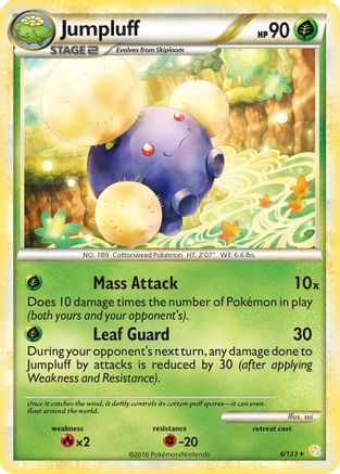Jumpluff 6/123 - HeartGold SoulSilver Reverse Holofoil