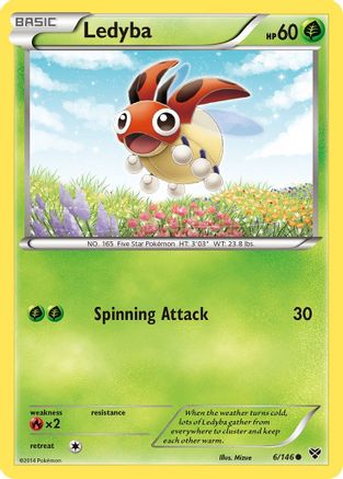 Ledyba 6/146 - XY Base Set Reverse Holofoil