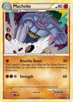 Machoke 40/102 - Triumphant Reverse Holofoil