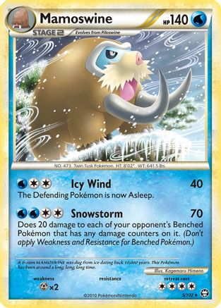 Mamoswine 5/102 - Triumphant Reverse Holofoil