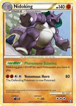 Nidoking 6/102 - Triumphant Holofoil