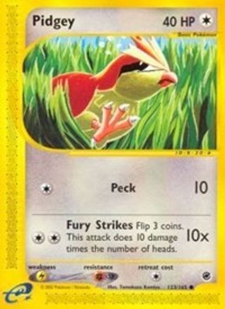 Pidgey 123/165 - Expedition Reverse Holofoil