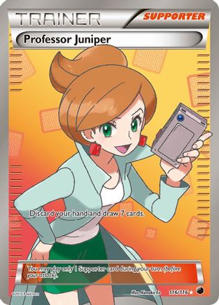Professor Juniper (116 Full Art) 116/116 - Plasma Freeze Holofoil