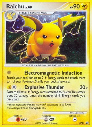 Raichu - DP21 DP21/56 - Diamond and Pearl Promos Holofoil