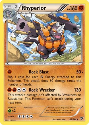 Rhyperior 62/146 - XY Base Set Reverse Holofoil