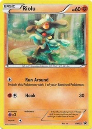 Riolu - BW33 (Cosmos Holo) BW33 - Black and White Promos
