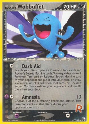 Rocket's Wobbuffet 47/109 - Team Rocket Returns Reverse Holofoil