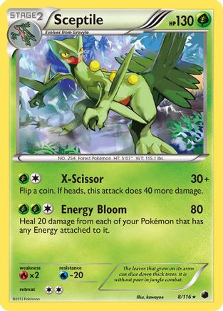 Sceptile 8/116 - Plasma Freeze Reverse Holofoil