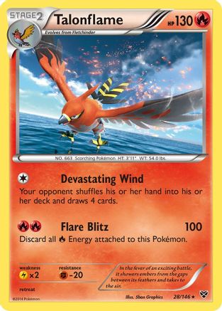 Talonflame 28/146 - XY Base Set Holofoil