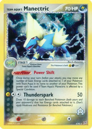 Team Aqua's Manectric - 4/95 4/95 - Team Magma vs Team Aqua Holofoil