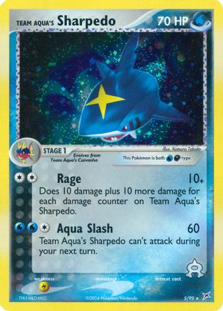 Team Aqua's Sharpedo - 5/95 5/95 - Team Magma vs Team Aqua Holofoil