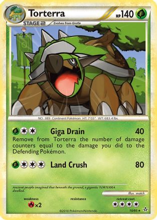 Torterra 10/95 - Unleashed Reverse Holofoil