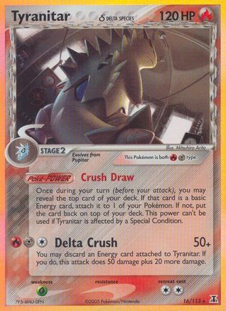 Tyranitar (Delta Species) 16/113 - Delta Species Holofoil