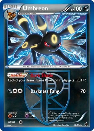 Umbreon (Team Plasma) 64/116 - Plasma Freeze Holofoil