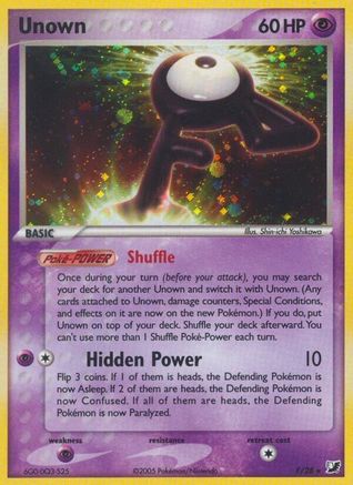Unown (F) F/115 - Unseen Forces Holofoil