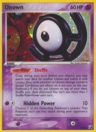 Unown (U) U/115 - Unseen Forces Holofoil