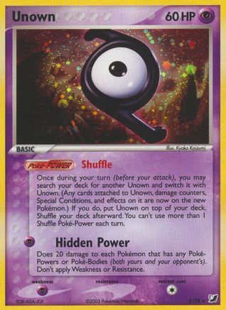 Unown (Z) Z/115 - Unseen Forces Holofoil