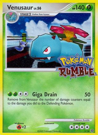Venusaur 1/16 - Rumble Holofoil