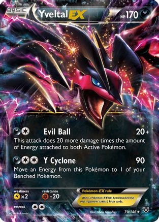 Yveltal EX 79/146 - XY Base Set Holofoil