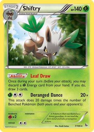 Shiftry 7/106 - XY  Flashfire Holofoil