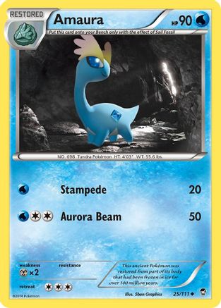 Amaura 25/111 - XY  Furious Fists