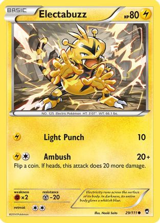 Electabuzz 29/111 - XY  Furious Fists Reverse Holofoil