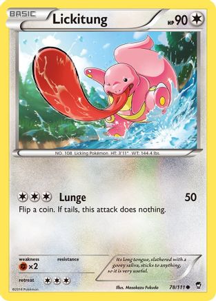Lickitung 78/111 - XY  Furious Fists