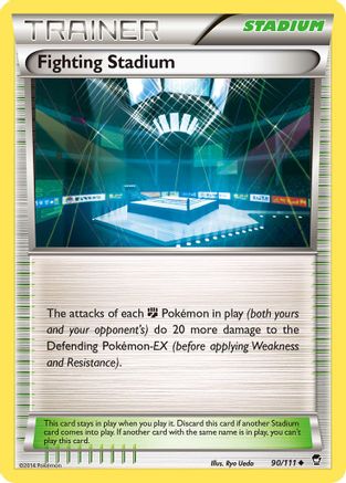 Fighting Stadium 90/111 - XY  Furious Fists Reverse Holofoil