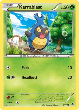 Karrablast 8/119 - XY  Phantom Forces Reverse Holofoil