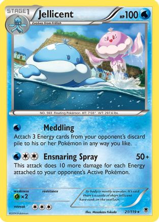 Jellicent 21/119 - XY  Phantom Forces Reverse Holofoil