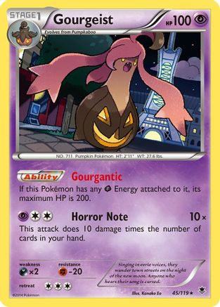 Gourgeist 45/119 - XY  Phantom Forces Holofoil