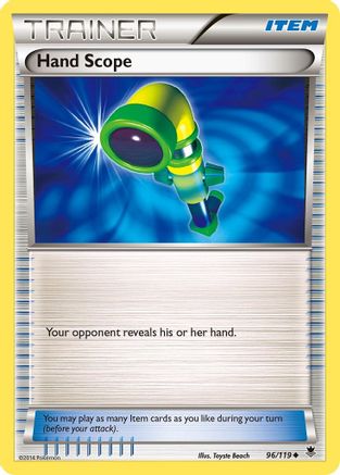 Hand Scope 96/119 - XY  Phantom Forces Reverse Holofoil