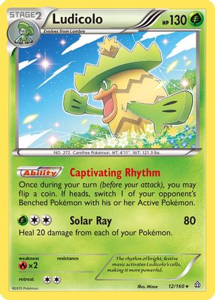 Ludicolo 12/160 - XY  Primal Clash Holofoil