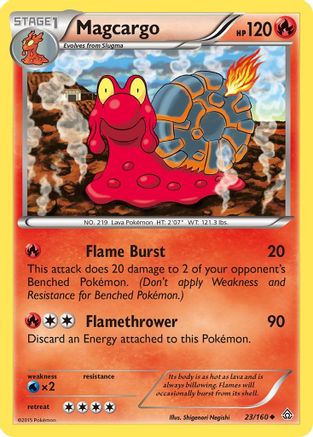 Magcargo 23/160 - XY  Primal Clash Reverse Holofoil