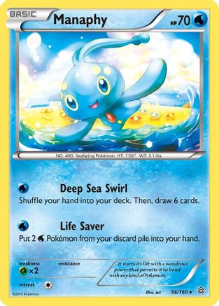 Manaphy 56/160 - XY  Primal Clash Reverse Holofoil