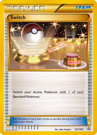 Switch (163 Secret Rare) 163/160 - XY  Primal Clash Holofoil