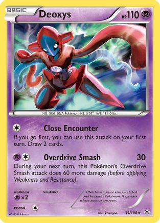 Deoxys 33/108 - XY  Roaring Skies Holofoil