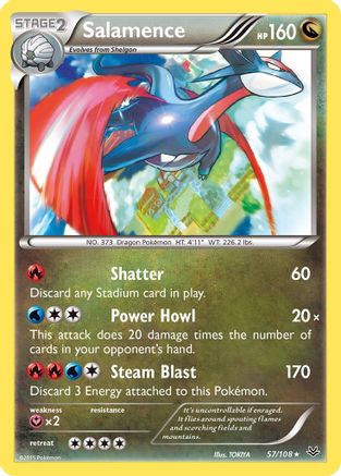 Salamence 57/108 - XY  Roaring Skies Holofoil