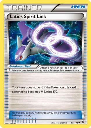 Latios Spirit Link 85/108 - XY  Roaring Skies Reverse Holofoil