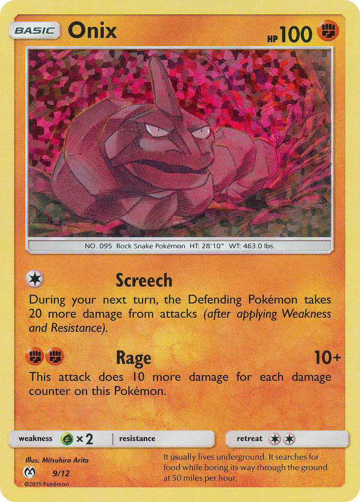 Onix - 9/12 9/12 - McDonalds Promos 2019 Holofoil